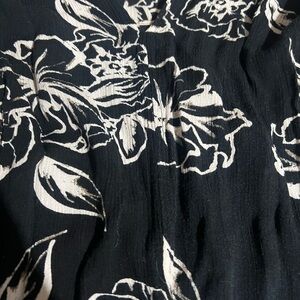 Elegant Black and White Patterned Free People Dress